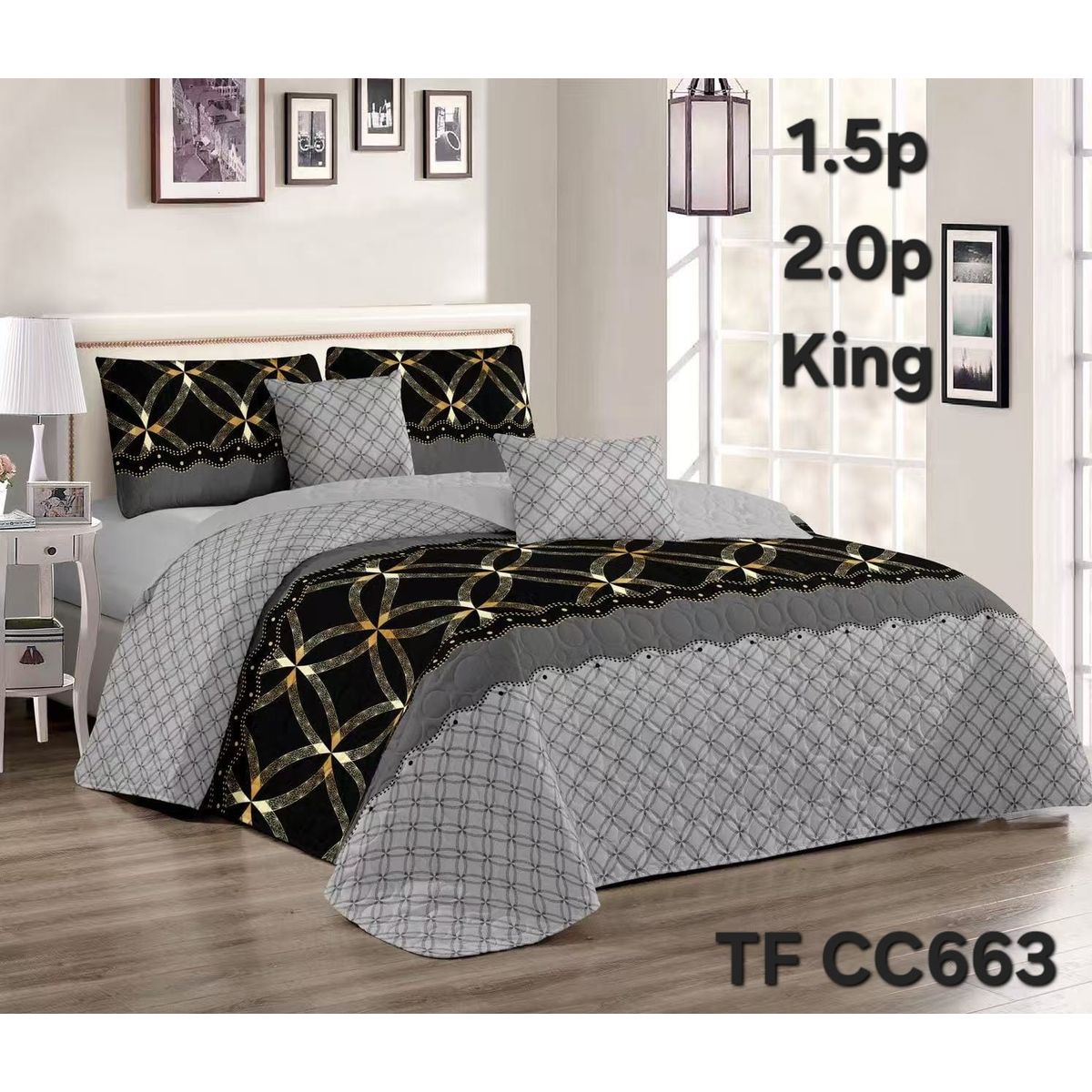 GENERICO - Cubrecama de verano quilt king