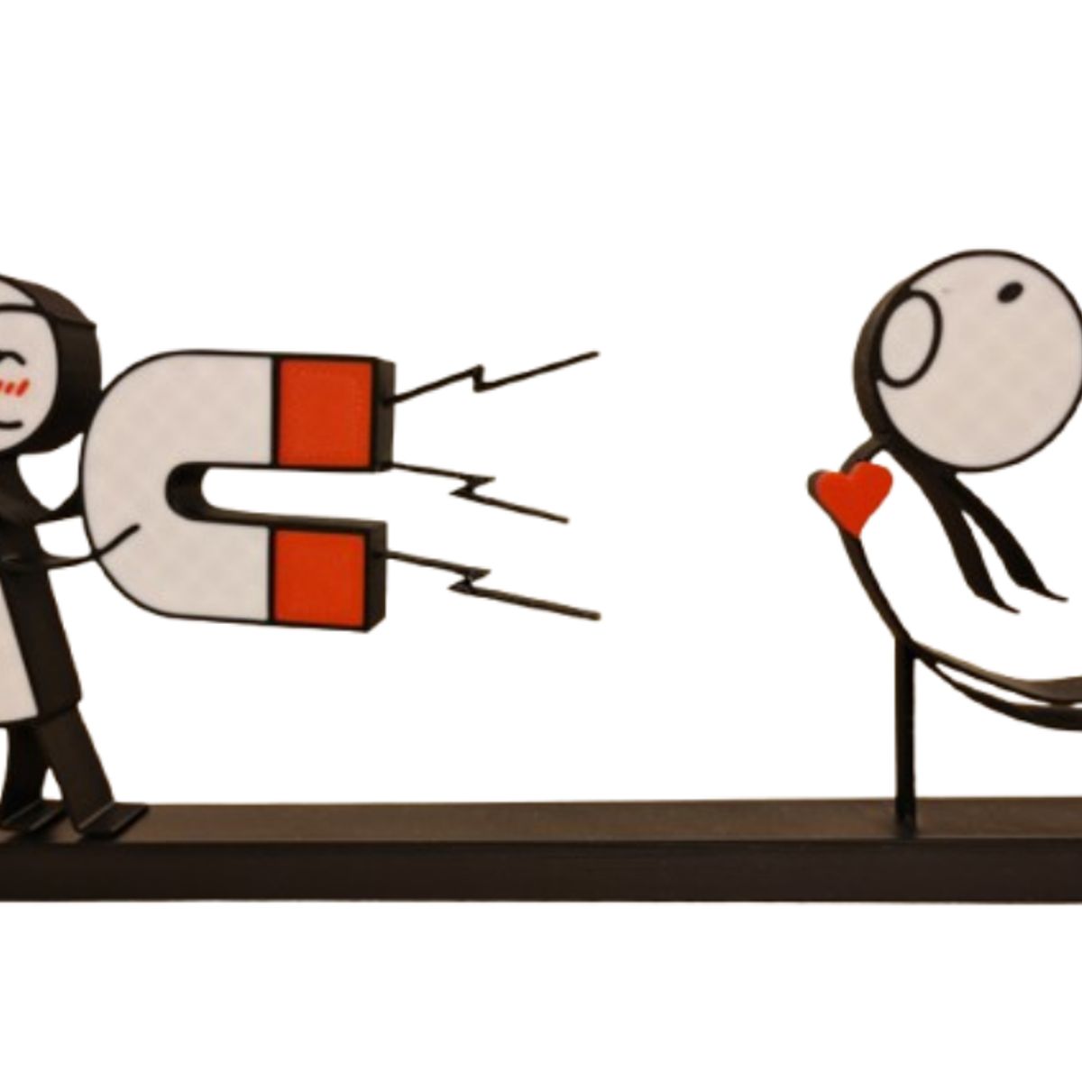 GENERICO - Cuadro Decorativo- Pareja Atraída por Imán San Valentín