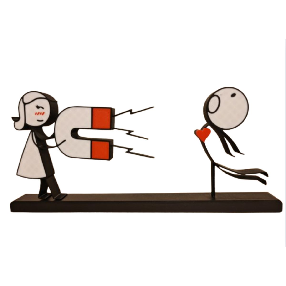 GENERICO - Cuadro Decorativo- Pareja Atraída por Imán San Valentín