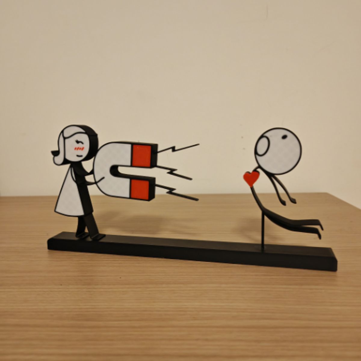 GENERICO - Cuadro Decorativo- Pareja Atraída por Imán San Valentín