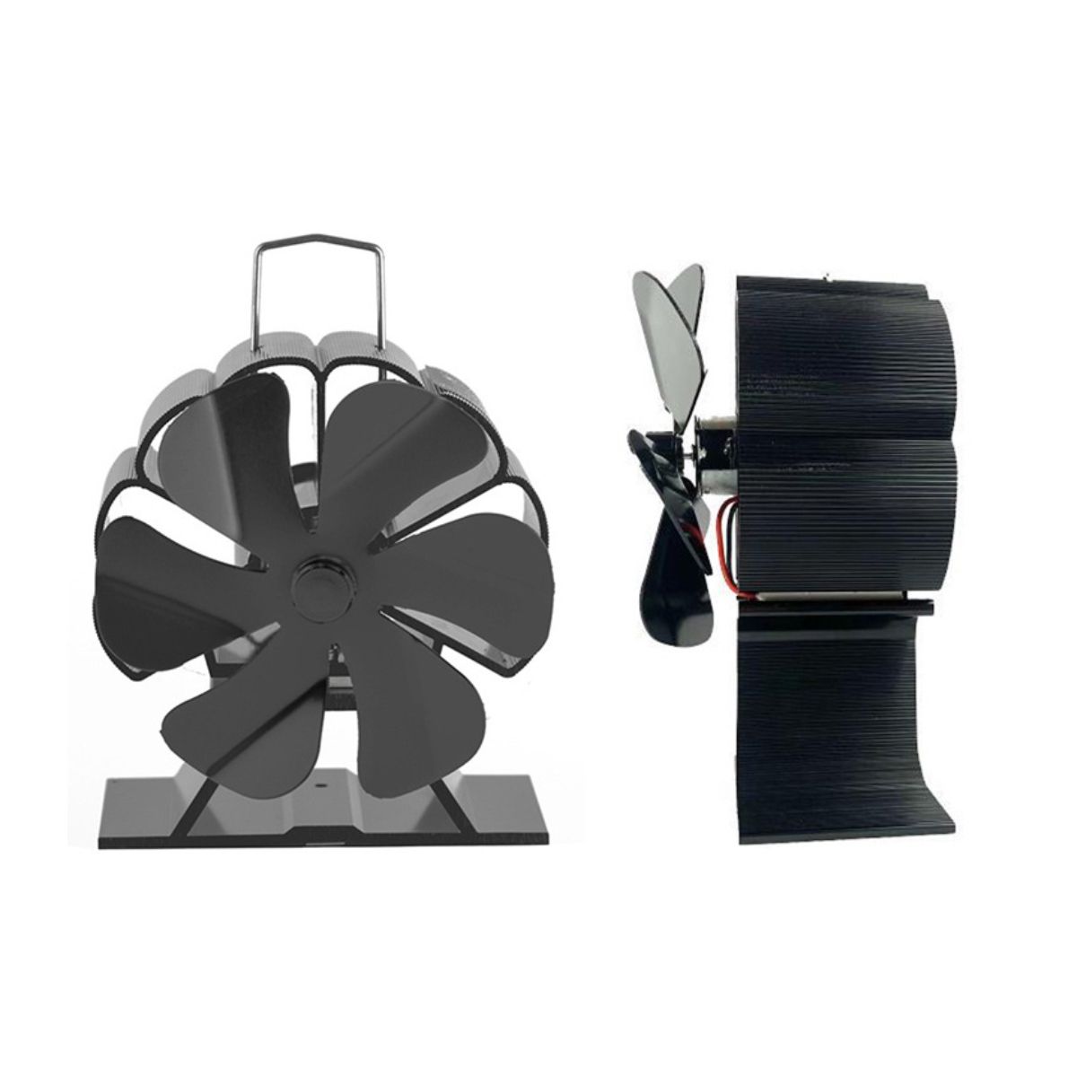 ATURE - Ventilador Estufa A Leña 6 Aspas Chimenea Sin Electricidad