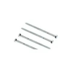 GENERICO - Tirafondos 1/4x4 Pulgadas 100 Unidades