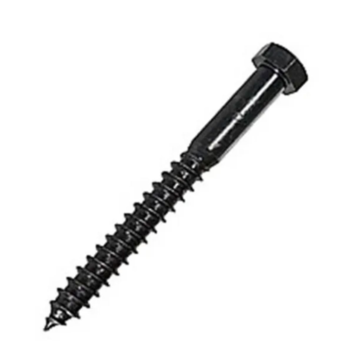 GENERICO - Tirafondos Negro 1/4x3 Pulgadas 100 Unidades