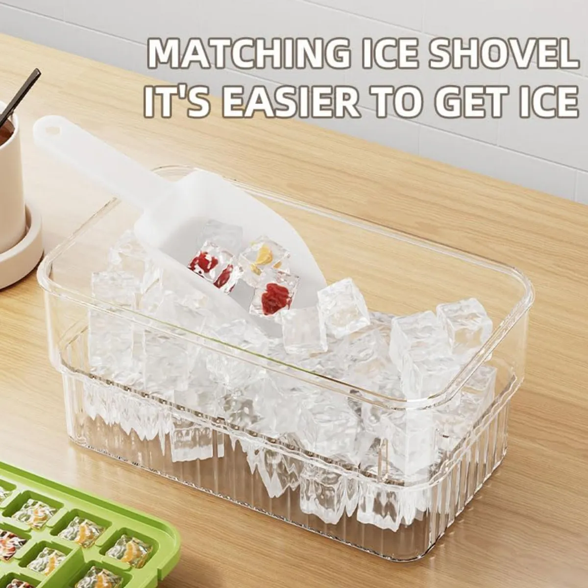 ATURE - Caja De Moldes De Prensa Doméstica Ice Cube Tray Maker De