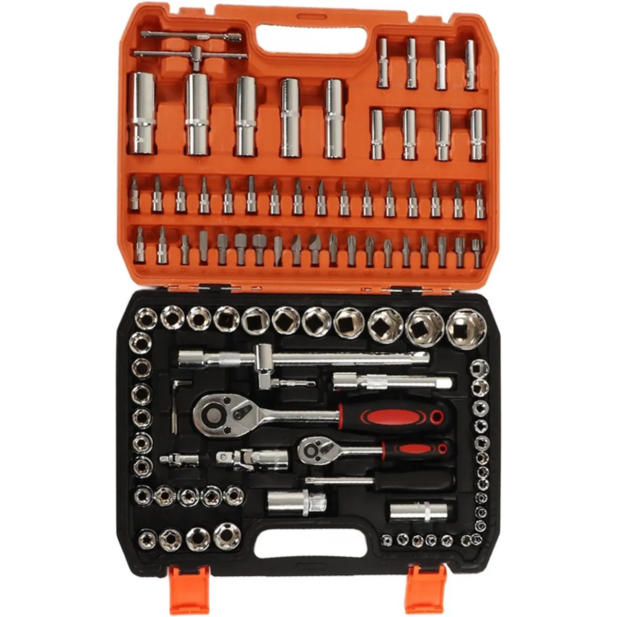 GENERICO - Kit de Herramientas 108 Piezas Llaves Hexagonales de Trinquete Puntas de Destornillador