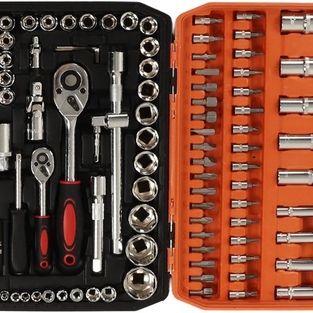 GENERICO - Kit de Herramientas 108 Piezas Llaves Hexagonales de Trinquete Puntas de Destornillador