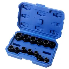 KINDA NICE - Set Dados Extractores Pernos Y Tuercas Rodadas 9 A 19mm