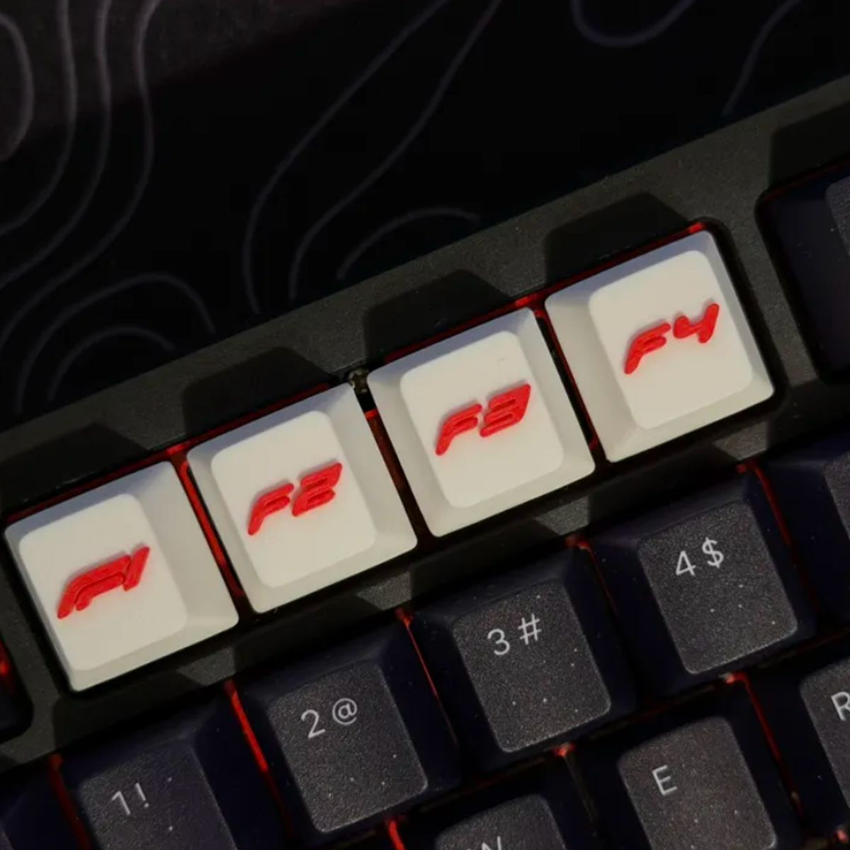 GENERICO - Pack Teclas de Fórmula F1F2F3F4 - Teclado Mecánico