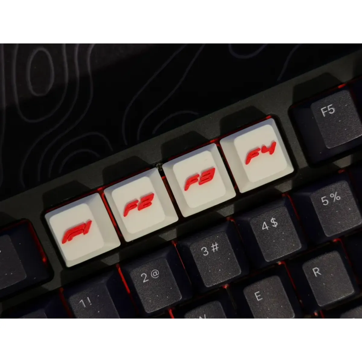 GENERICO - Pack Teclas de Fórmula F1F2F3F4 - Teclado Mecánico