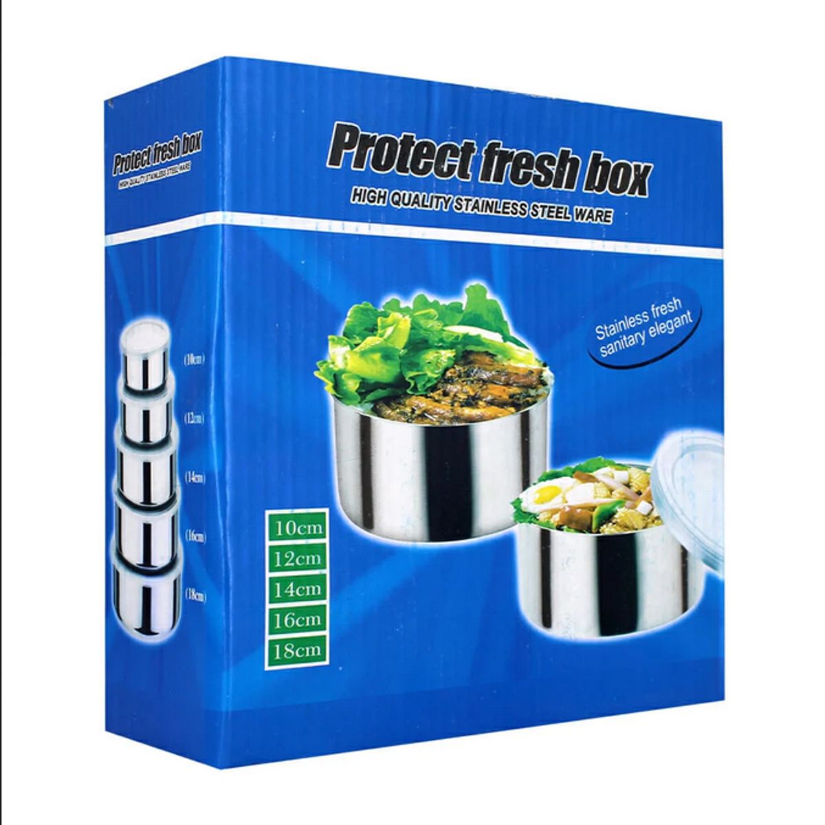 GENERICO - Set Bowl Acero Inoxidable 5 Piezas Con Tapa