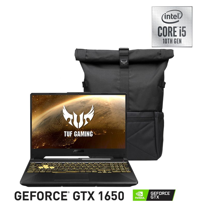 ASUS - Notebook Asus Gamer TUF Gaming F15 FX506LH-HN110T Intel Core i5 8GB RAM 512GB SSD NVIDIA GeForce GTX 1650 15.6" 144Hz