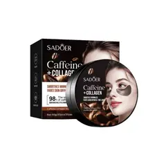 GENERICO - 60 Parches Hidrogel de Cafeína + Colágeno Reafirmante Antiojeras desinflamante