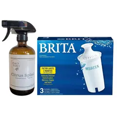 BRITA - Filtro Agua 3 Unid + Bruma Aromatizante Spray 500ml Cs