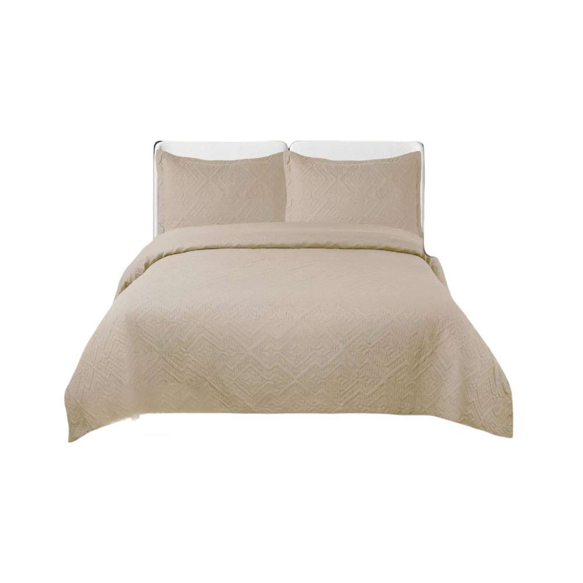 GENERICO - Cubrecama SUPER KING Quilt reversible Elegante