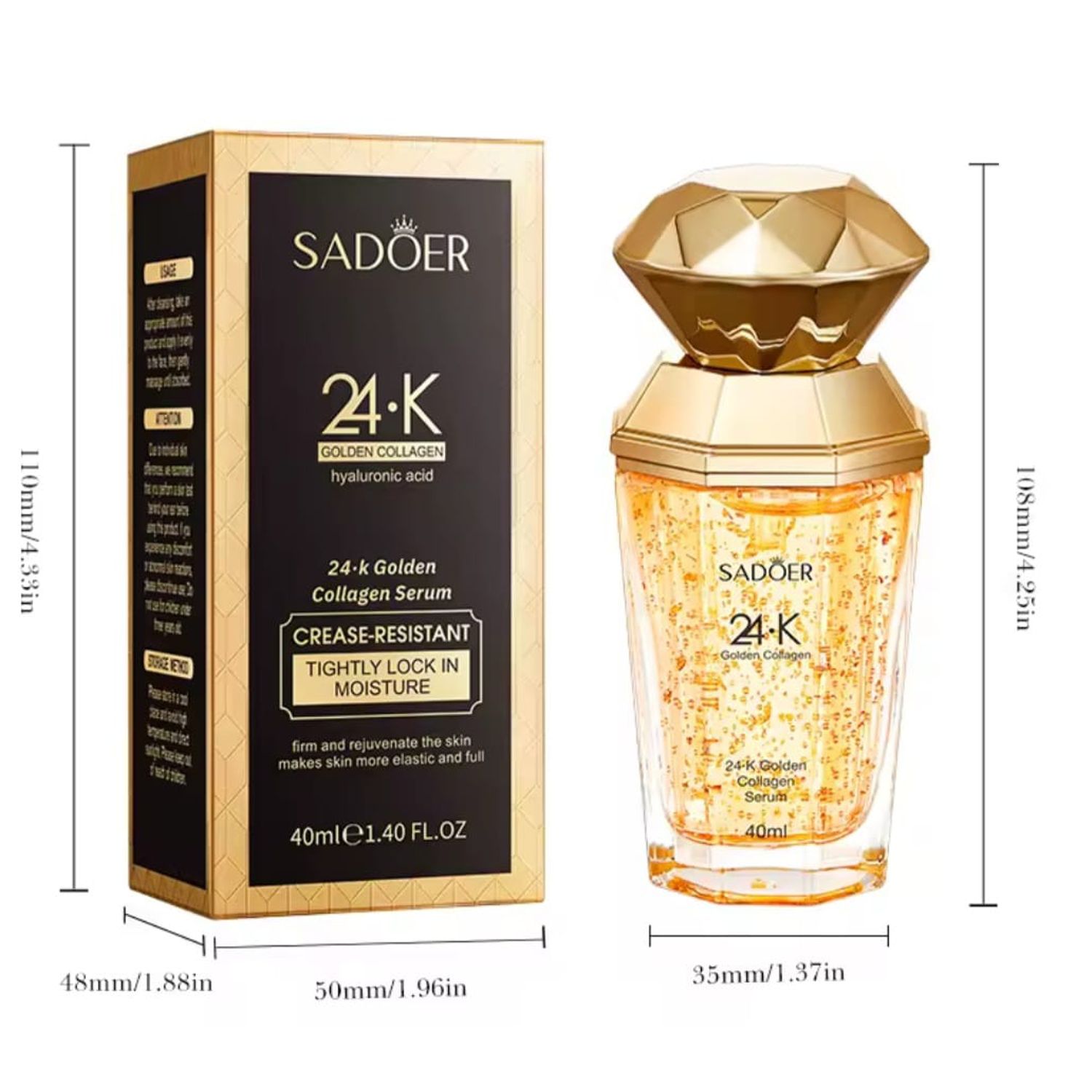 GENERICO Serum Facial Colageno 24k Gold Antiedad Reafirmante 40ml