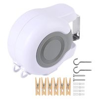 Cuerda Para Tender Extensible De 13m Doble Línea + 6 Pinzas