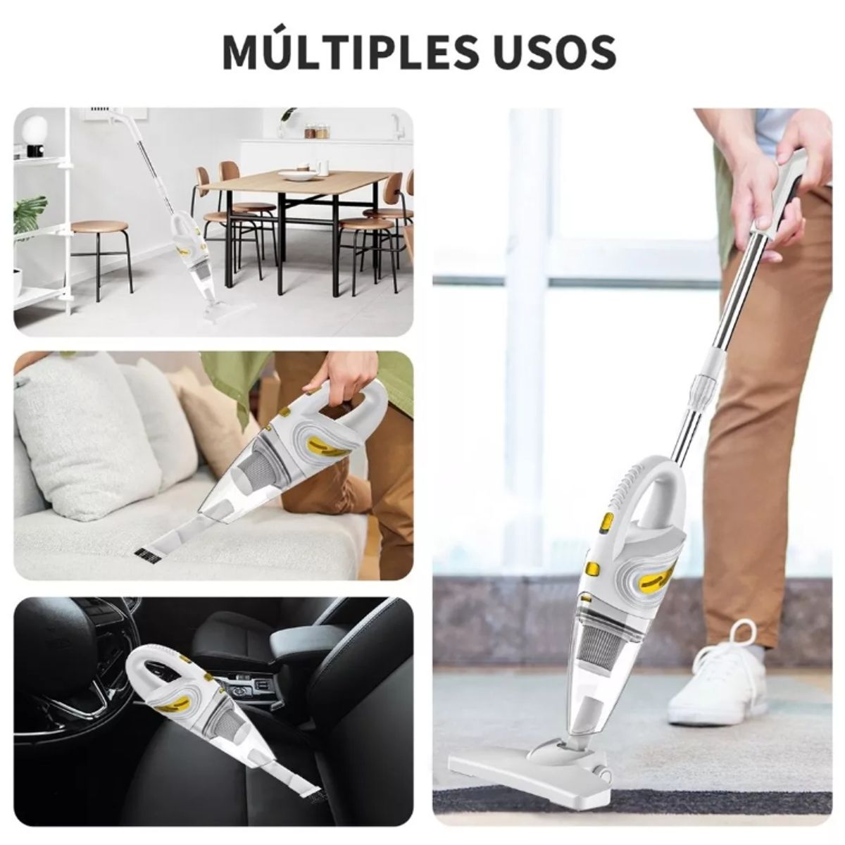 BLUEDREAMER - Aspiradora Inalambrica Aspirador Mano Portátil Dos En Uno