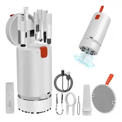 GENERICO - Kit de Limpieza Organizador 20 en 1 con Aspirador Eléctrico Portátil de Mesa