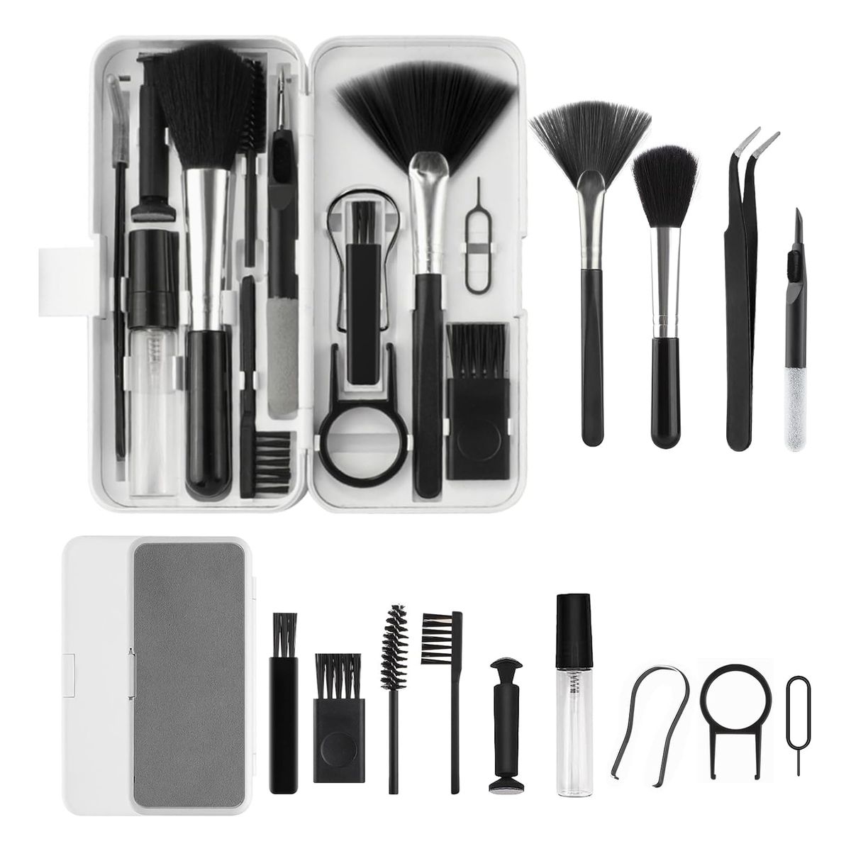 GENERICO - Kit de Limpieza y Organización 18 en 1 para Auriculares y Computadora