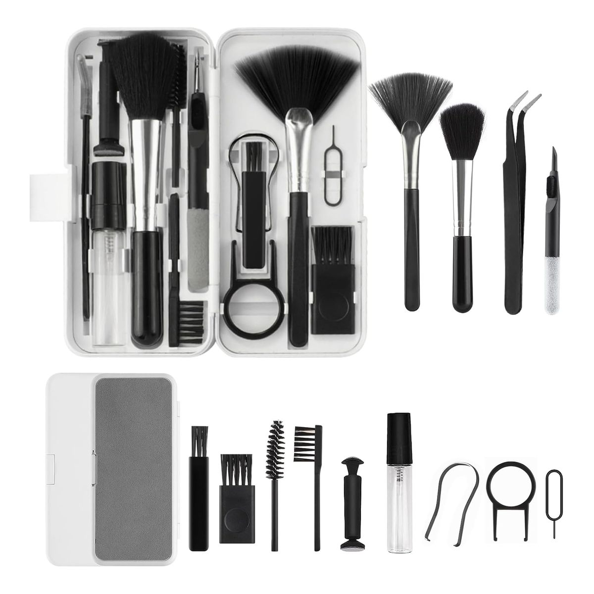 GENERICO - Kit de Limpieza y Organización 18 en 1 para Auriculares y Computadora