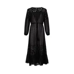 TIOZONEY - Vestido de playa para mujer - Negro