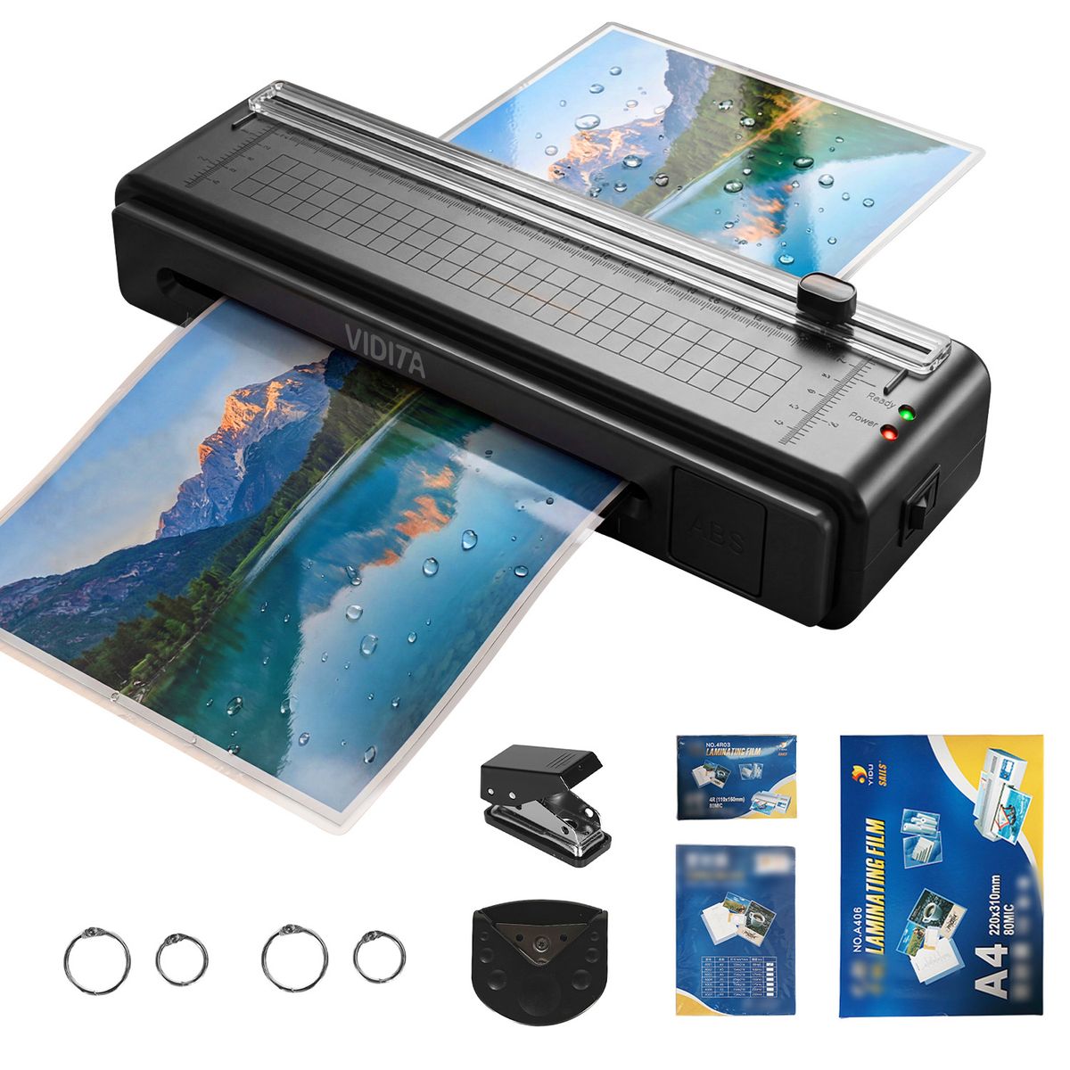 VIDITA - Termolaminadora Plastificadora 2 En 1 Cortador Integrado 300 Lamians