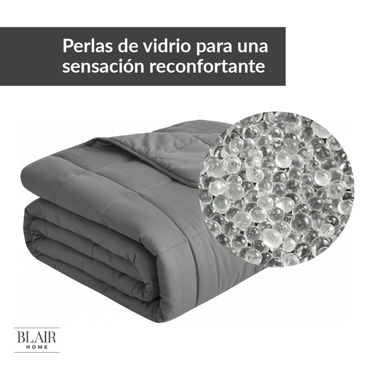 BLAIR HOME - Manta Pesada Gris Transtorno Sueño 150X200 Cm Blair Home Kiosclub