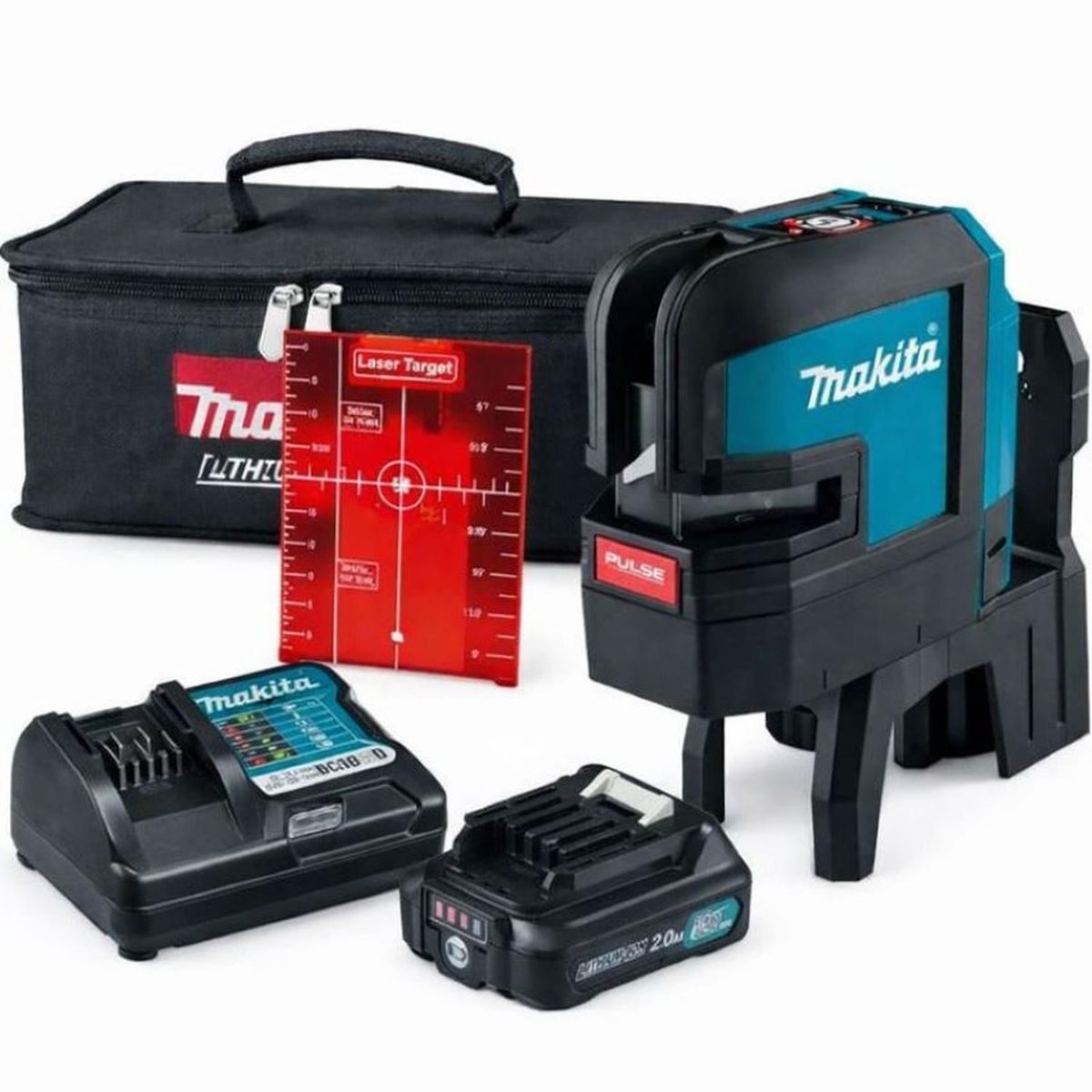 MAKITA - Nivel laser multilíneas 360° rojas batería + cargador SK106DZ Makita