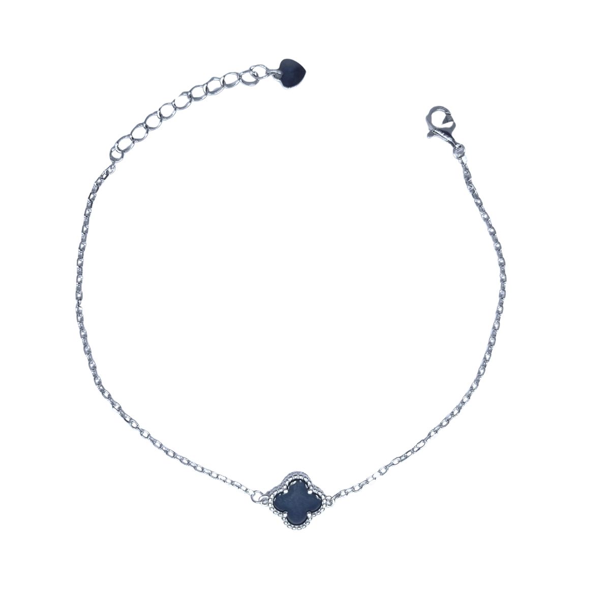 JOYAS LANDEROS - Pulsera Trébol con Nacar Plata 925 19cm