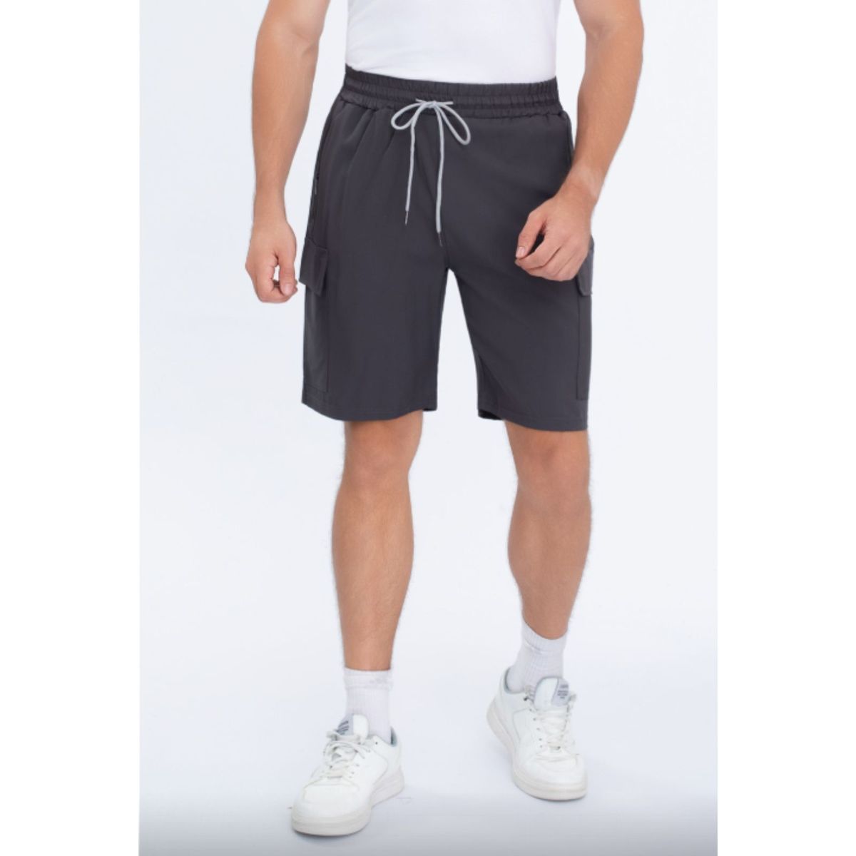 LIKE SHOP - Short Cargo Hombre Secado Rápido Verano Bolsillos Cierre 4017