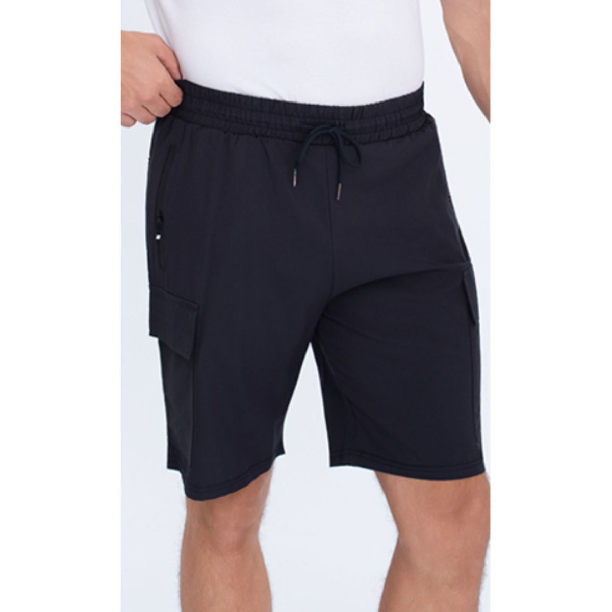 LIKE SHOP - Short Cargo Hombre Secado Rápido Verano Bolsillos Cierre 4017