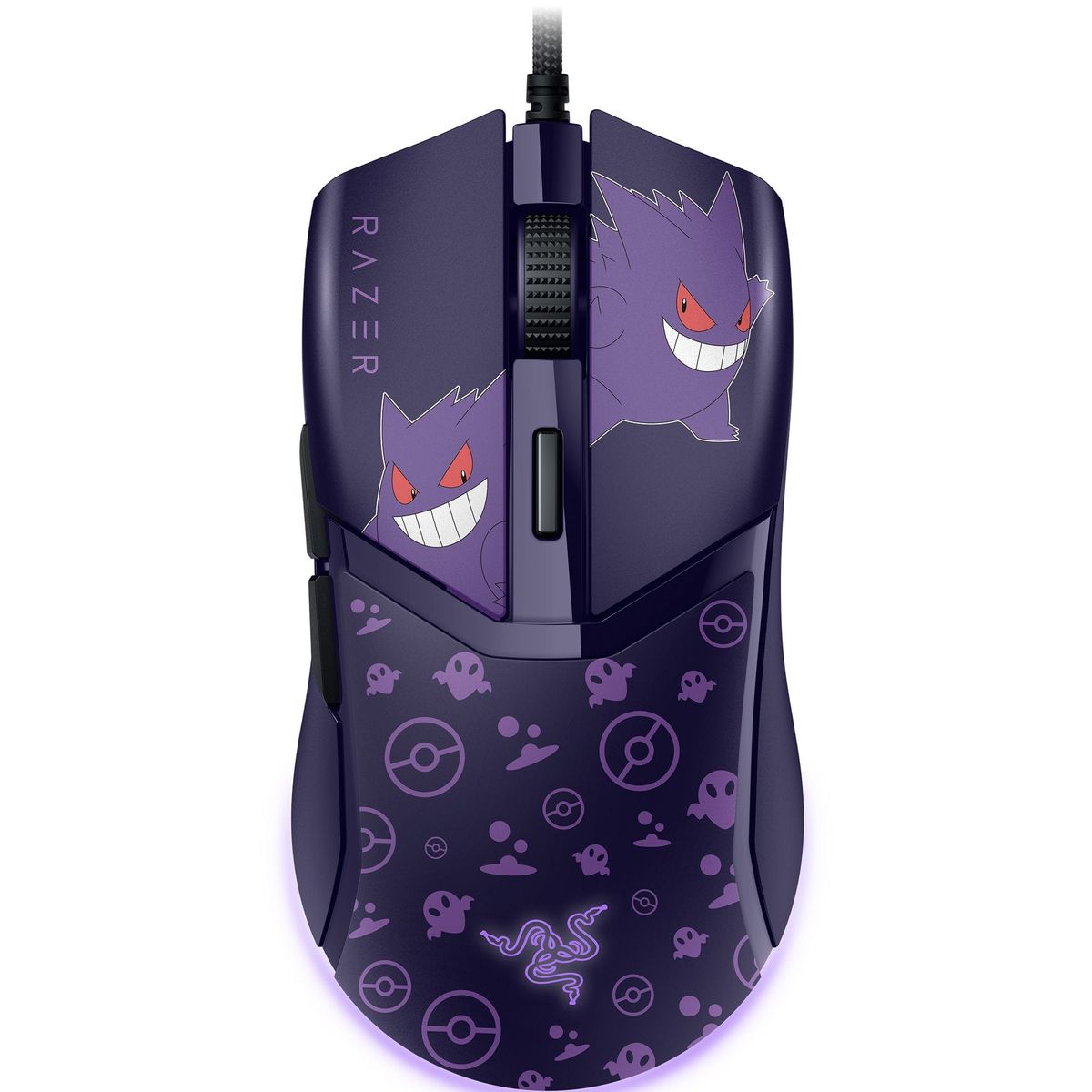 RAZER - Mouse Gamer Razer Cobra Pokémon Gengar Edition 8500DPI Razer Chroma RGB NegroMorado