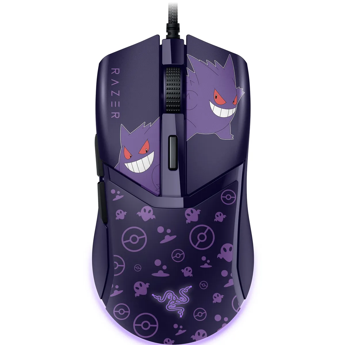 RAZER - Mouse Gamer Razer Cobra Pokémon Gengar Edition 8500DPI Razer Chroma RGB NegroMorado