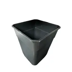 GENERICO - Maceta Cuadrada 20x20x25 De 7 Litros Negro Rectangular