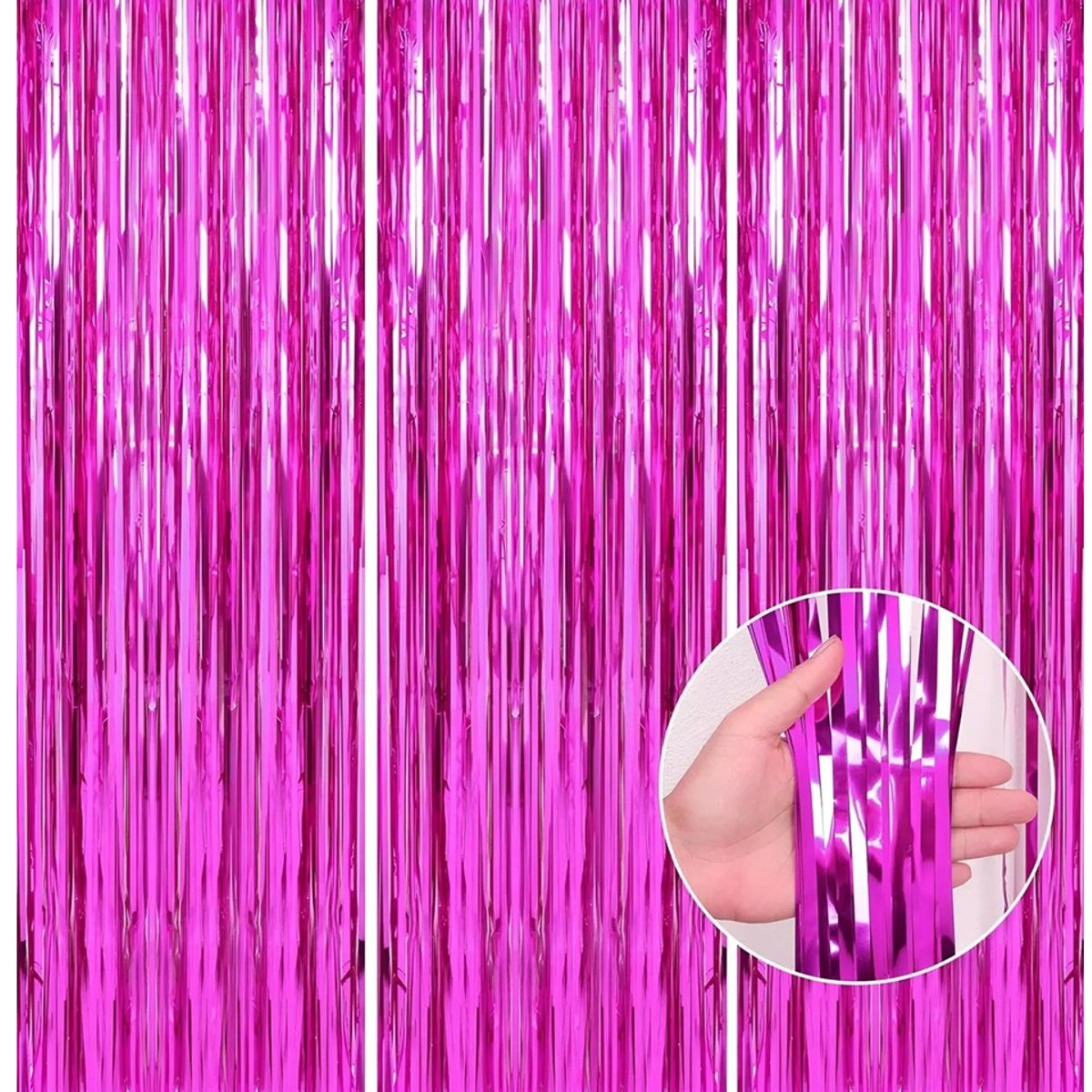 PASTELERIUSCL - Cortina Guirnaldas Cumpleaños Guirnalda Cumpleaños Fucsia 3m Cortina De Cumpleaños Decoración Fiesta
