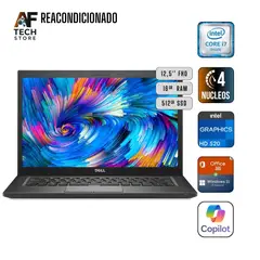 DELL - Notebook E7270 I7 6th 16GB 512GB - Win11+Office - Reacondicionado Profesional