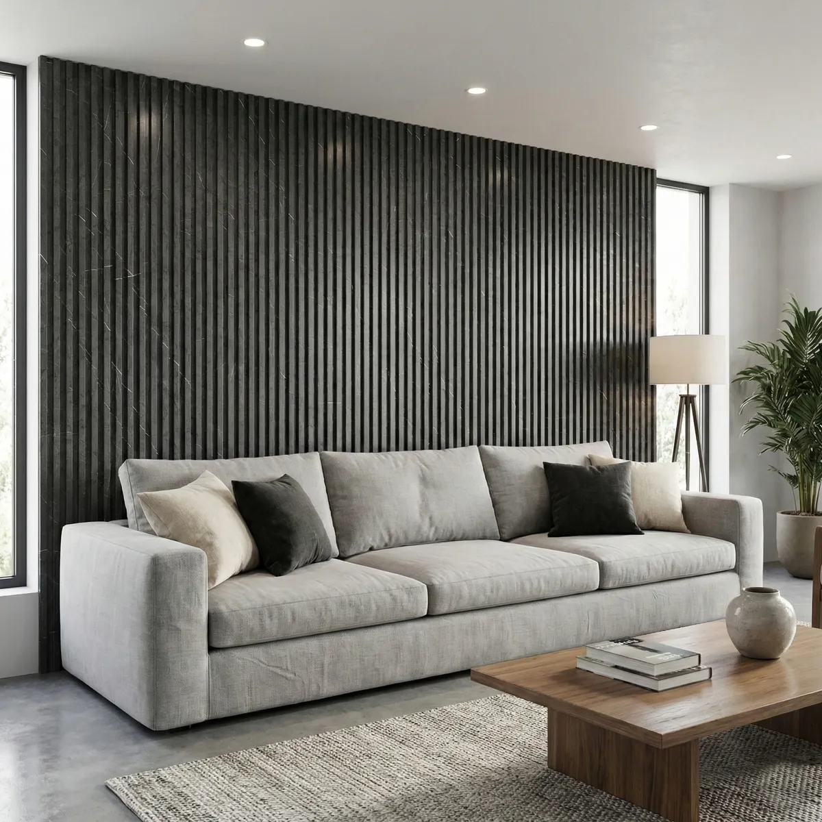 JOYTEK - Caja Wall Panel PVC Piedra 240x16 cm 3.84 m² (10 Paneles)