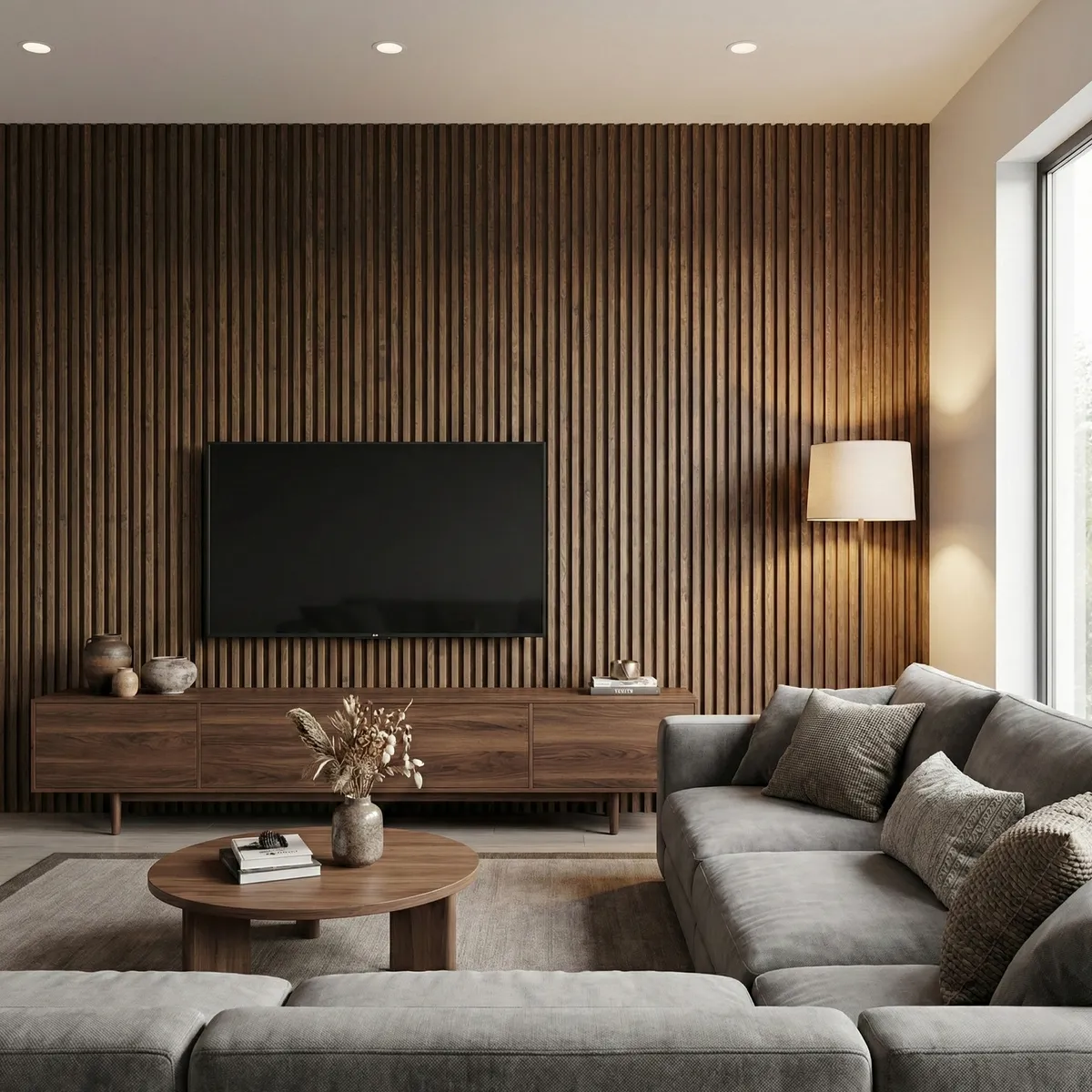 JOYTEK - Caja Wall Panel PVC Nogal 240x16 cm 3.84 m² (10 Paneles)