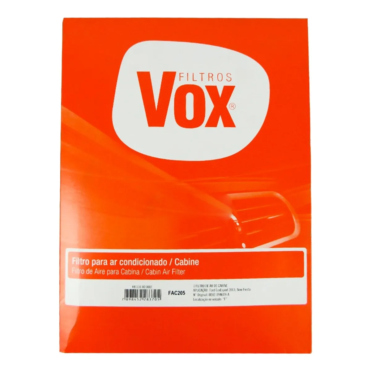 VOX - Filtro Polen Vox Ford Fiesta 1.5 2014-2015