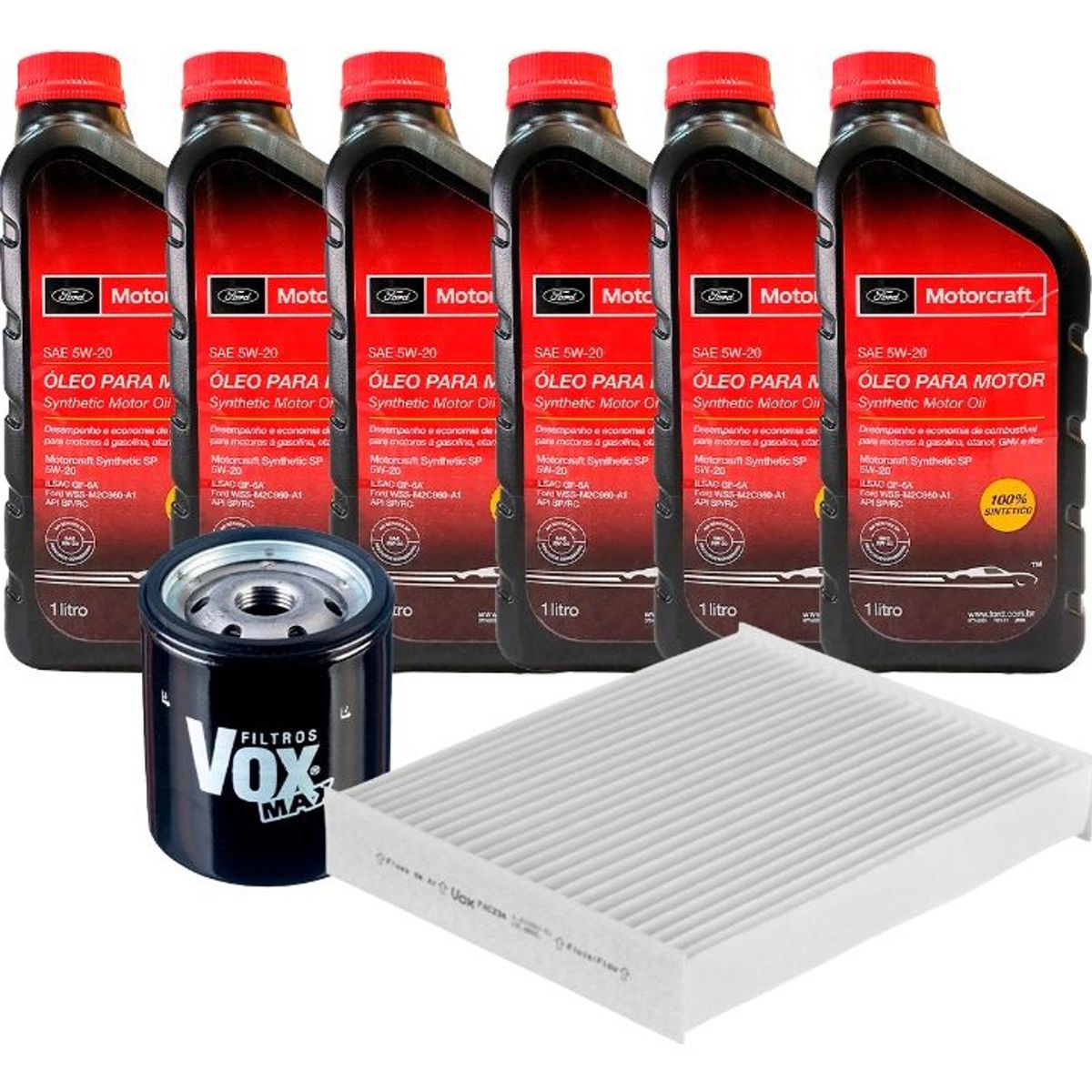 GENERICO - Kit Mantención Ford Escape 2.5 Aceite+filtros(ac,po)
