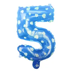 GENERICO - GLOBO METALICO 26 CORAZON CELESTE N? 5 X1 UNI