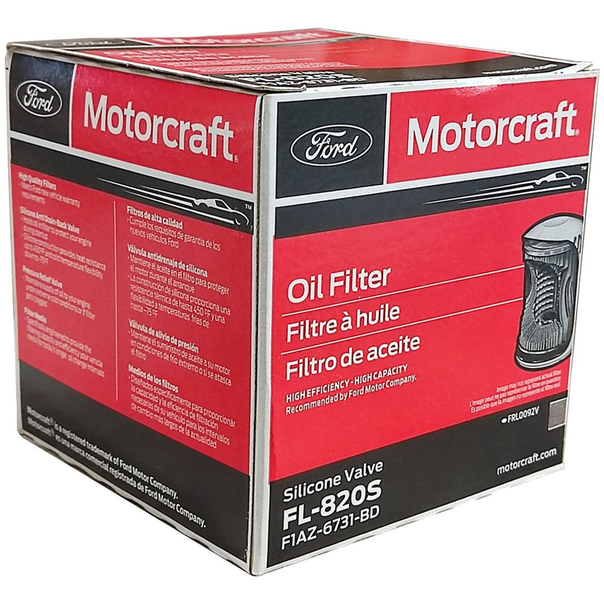 FORD - Filtro Aceite Motorcraft Fl-820s