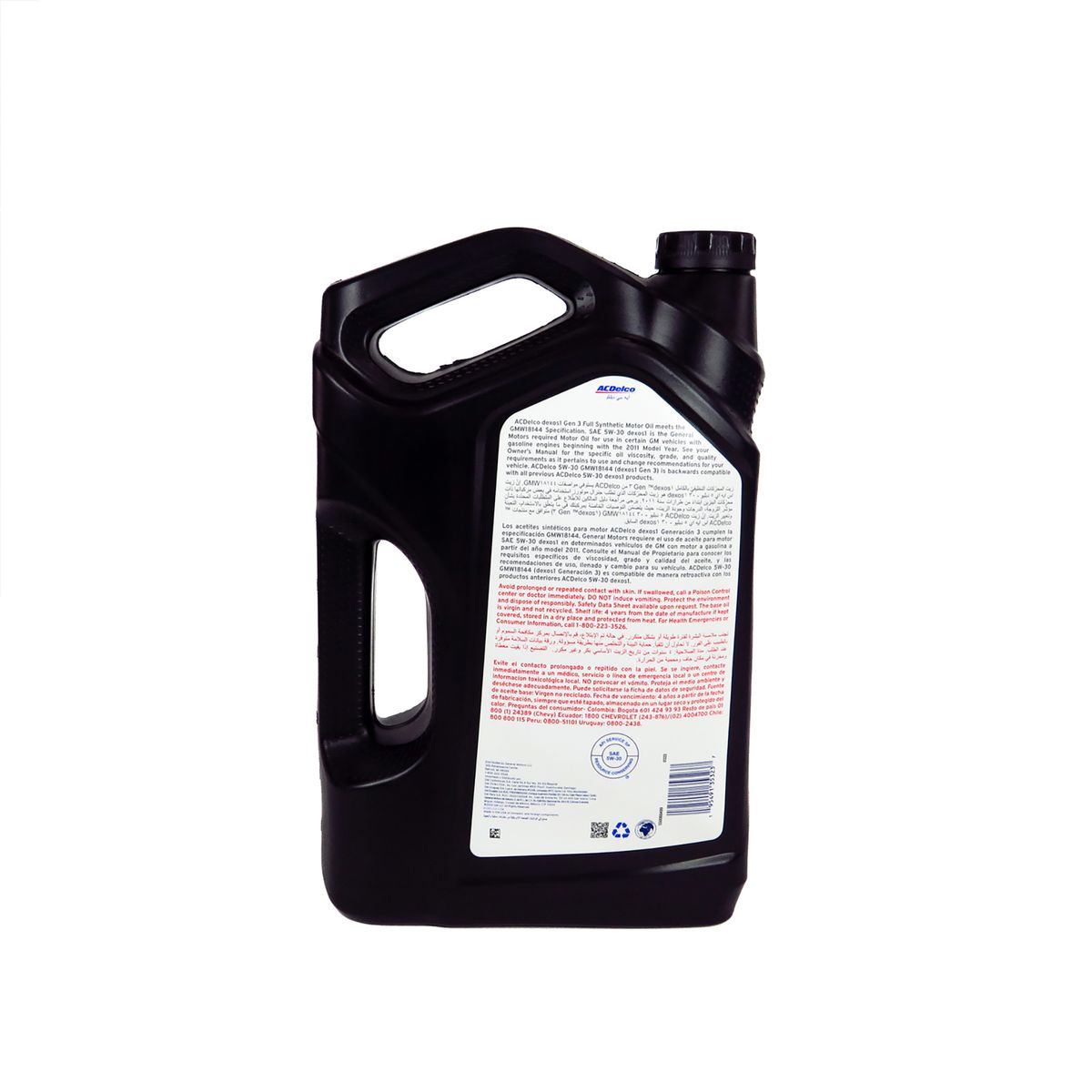 CHEVROLET - ACEITE MOTOR ACDelco 15W30 Dexos 1 4L (PN 965135)