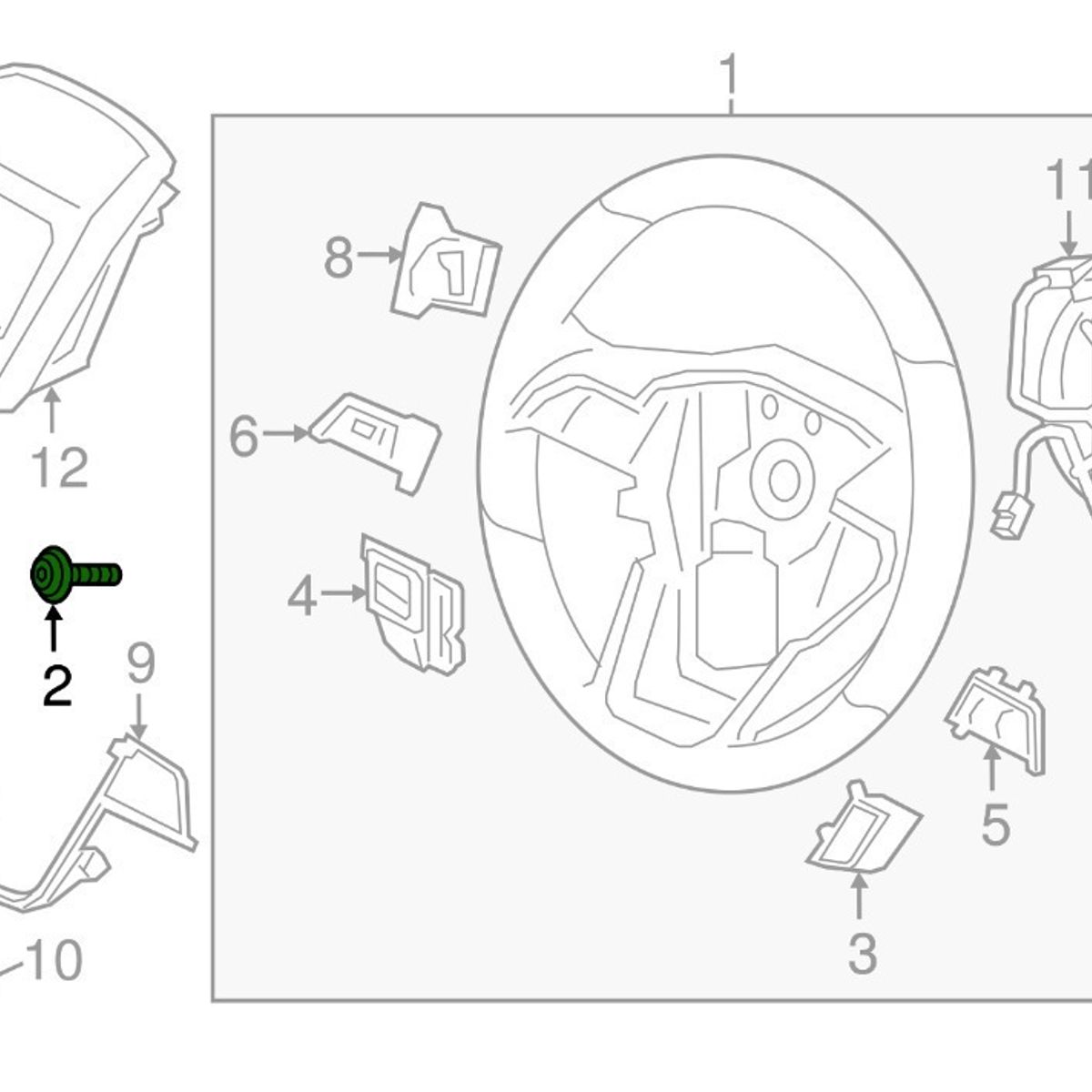 FORD - Perno Volante Ford Edge 3.5 2.0 2015-2019 Original