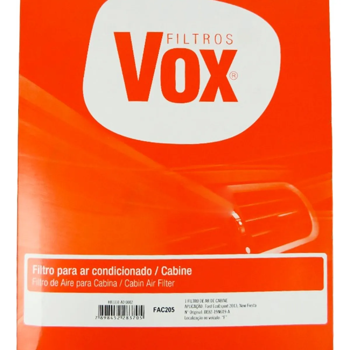 VOX - Filtro Polen Vox Ford Ecosport 1.6 2012--