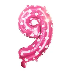 GENERICO - GLOBO METALICO 26 CORAZON ROSADO N? 9 X1 UNI