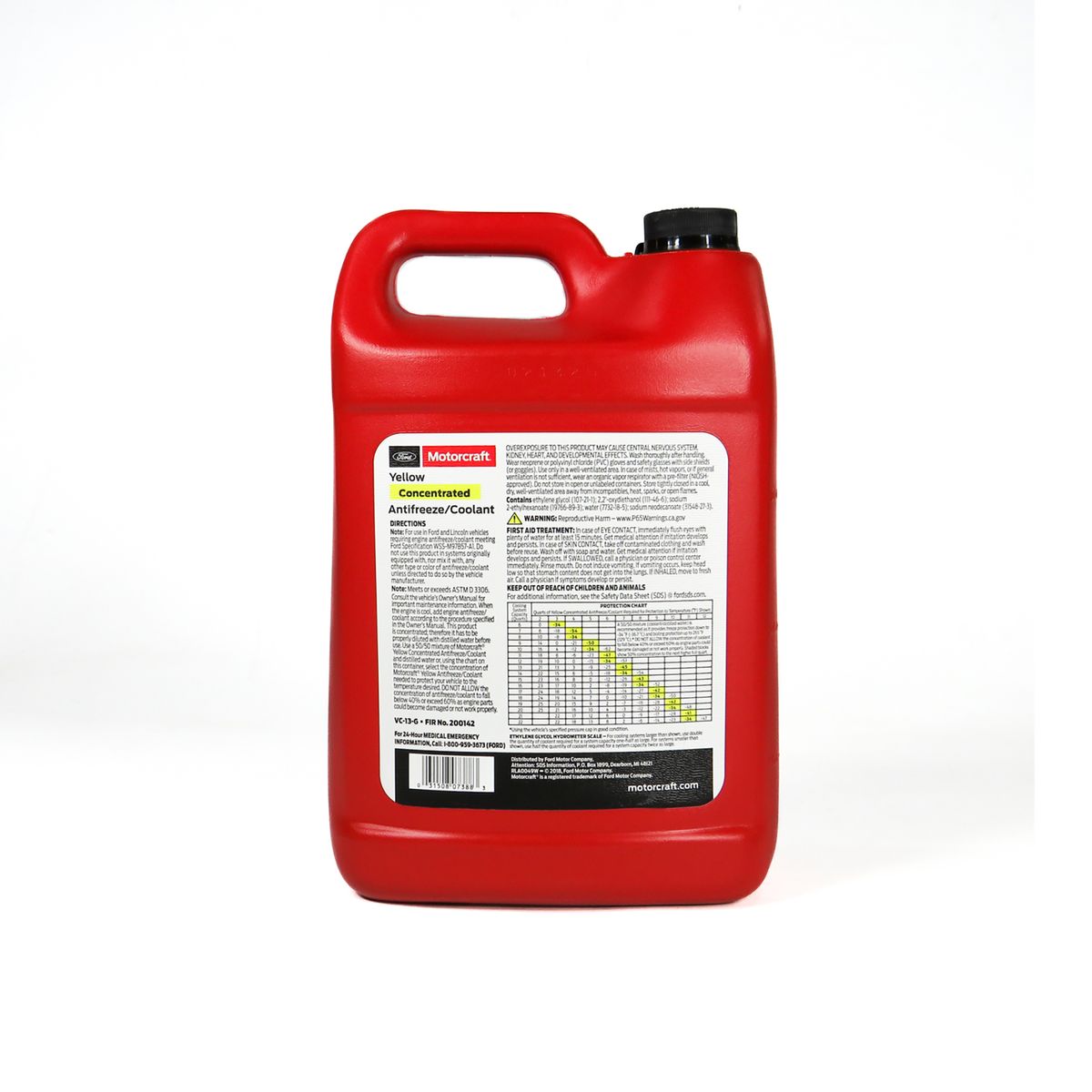 FORD - Anticongelante Refrigerante Ford Color Amarillo 1 Galon 3.78 L