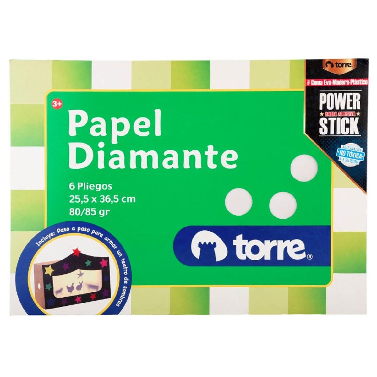 TORRE - Carpeta Papel Diamante Vegetal 26 x 37 cms 6 Hojas