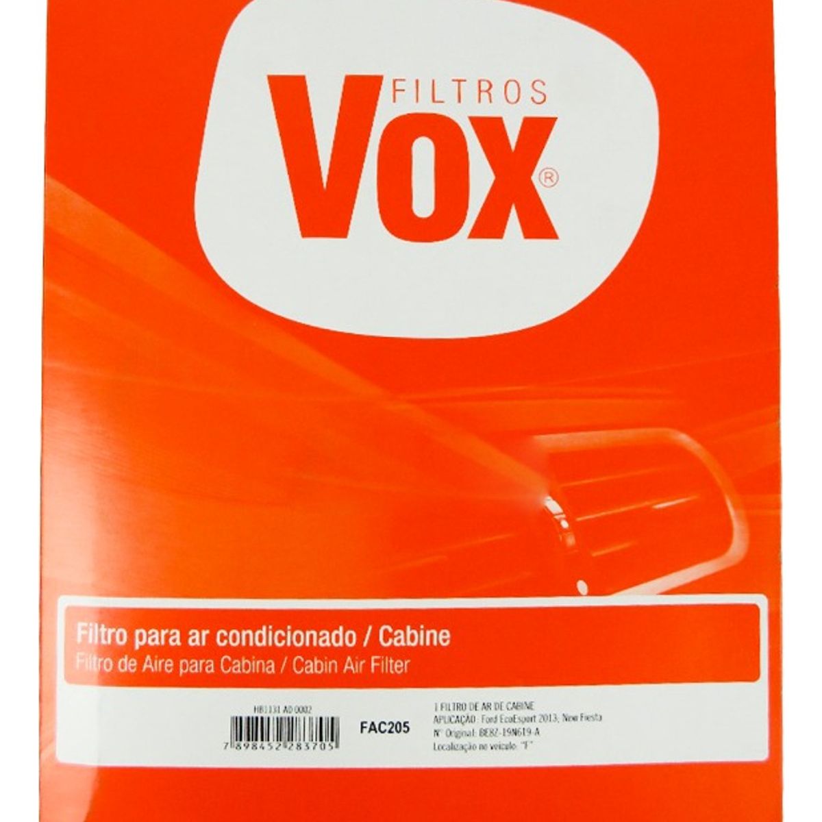 VOX - Filtro Polen Vox Ford Ecosport 1.5 2017--