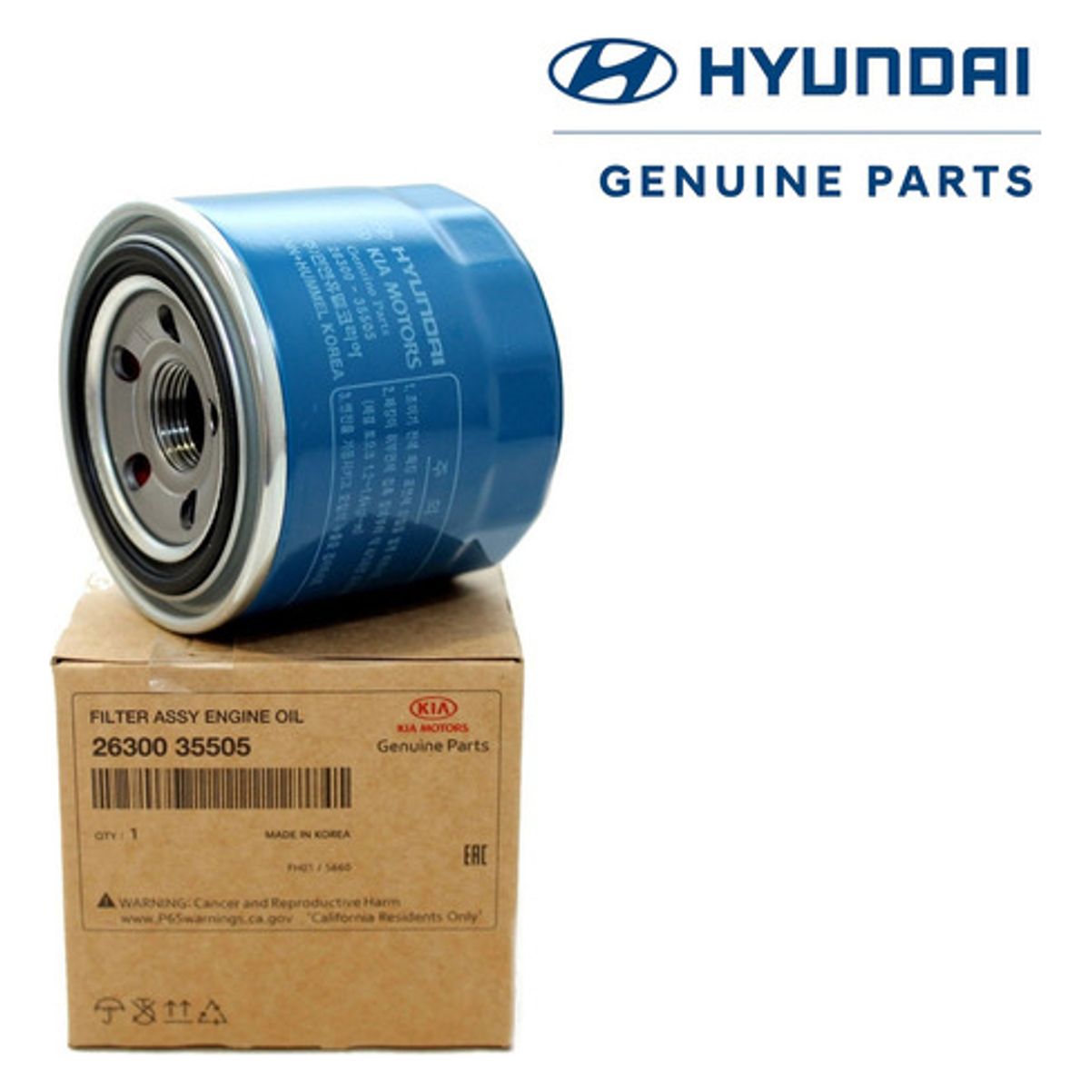 HYUNDAI - Filtro De Aceite Hyundai Original Tucson Bencina 2007 2021